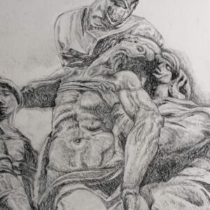 Studio di chiaroscuro Pietà di Michelangelo