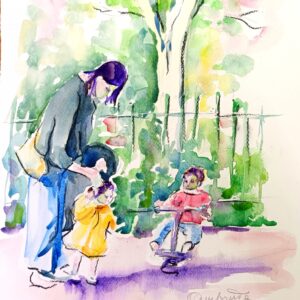 Ai giardinetti con la mamma