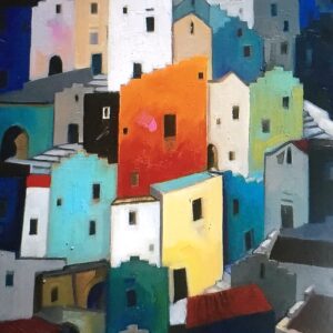 Cosa ci fa una casa gialla fra tante case blu