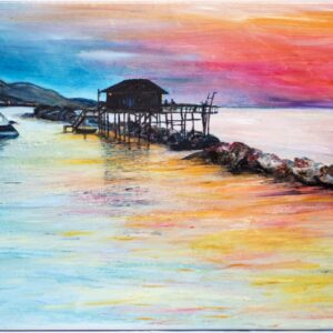 Trabucco al tramonto (Ancona)